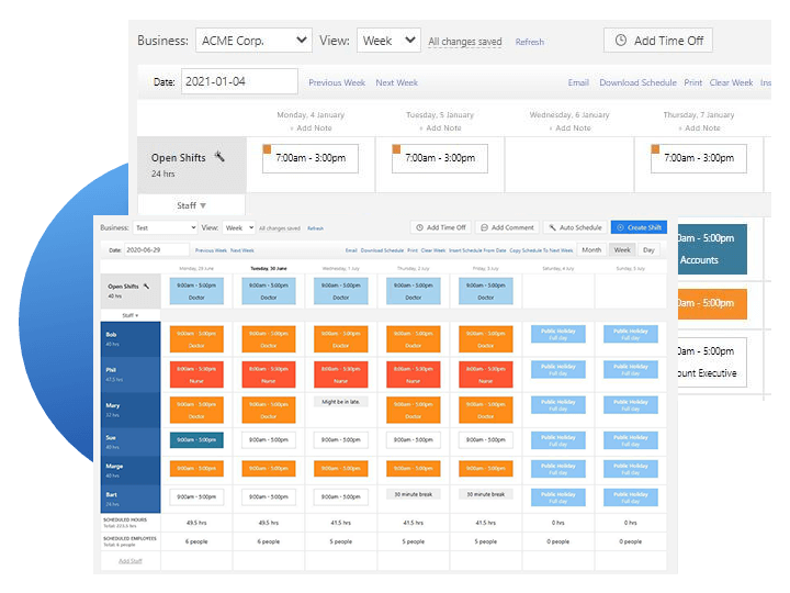 Employee scheduling